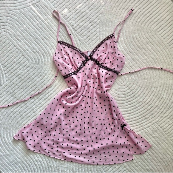 Vintage Oscar de la Renta Heart Slip Dress - Picture 2 of 7